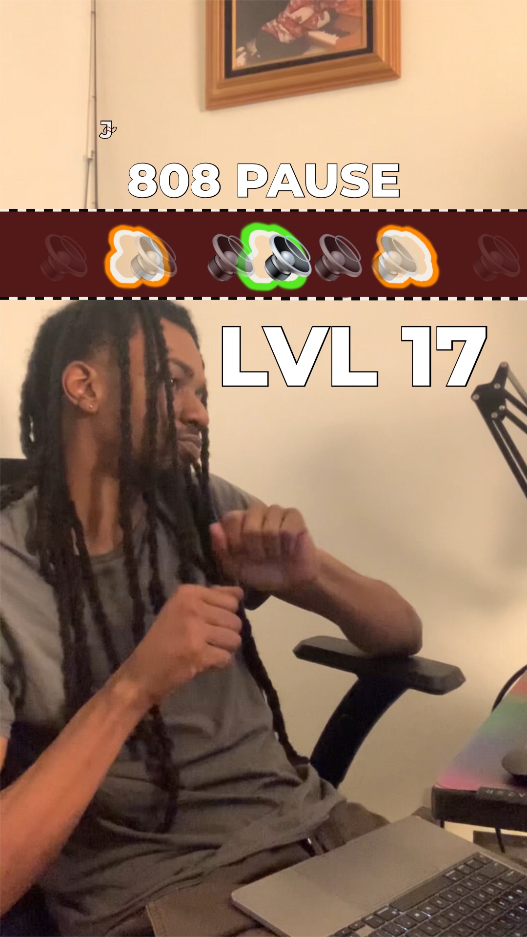 808 Pause level 17 board